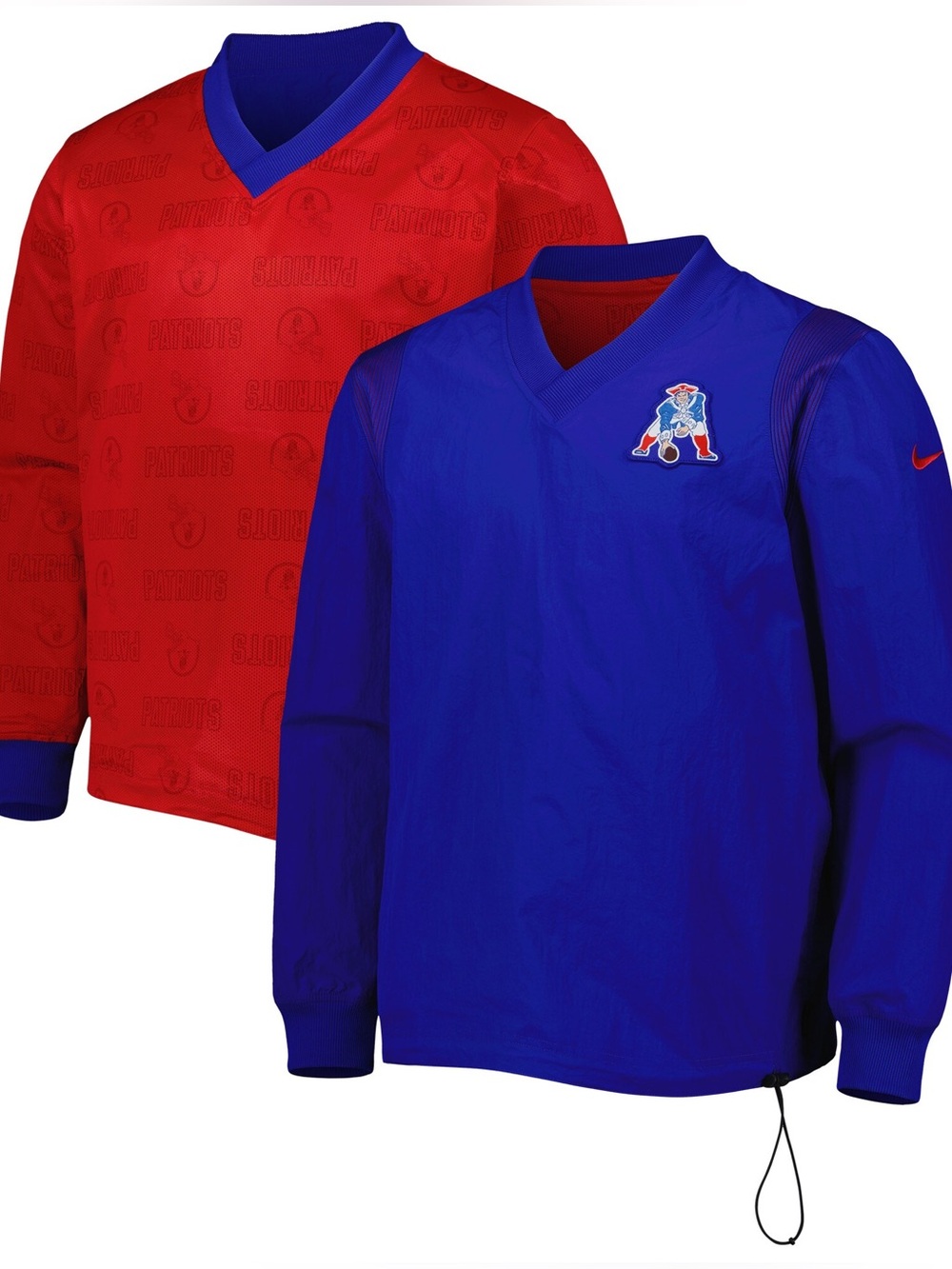 NWT NFL New England Patriots Nike Sideline Team ID Reversible Pullover